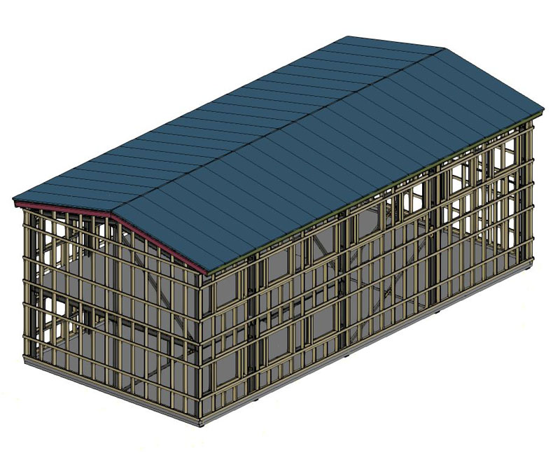 Типовой проект здания 7.9×18×6 м